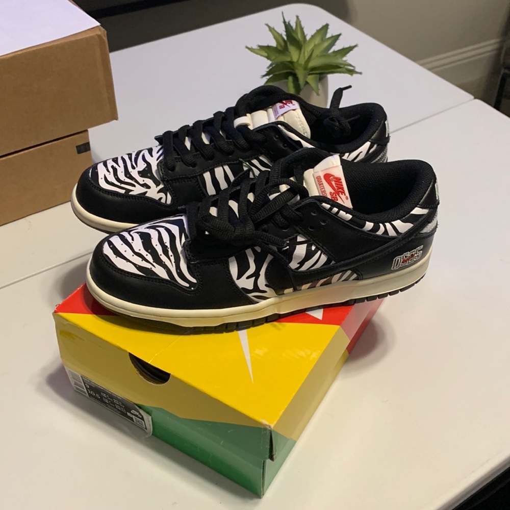 🦓 New Mens Nike SB Dunk low OG QS - Picture 6 of 14